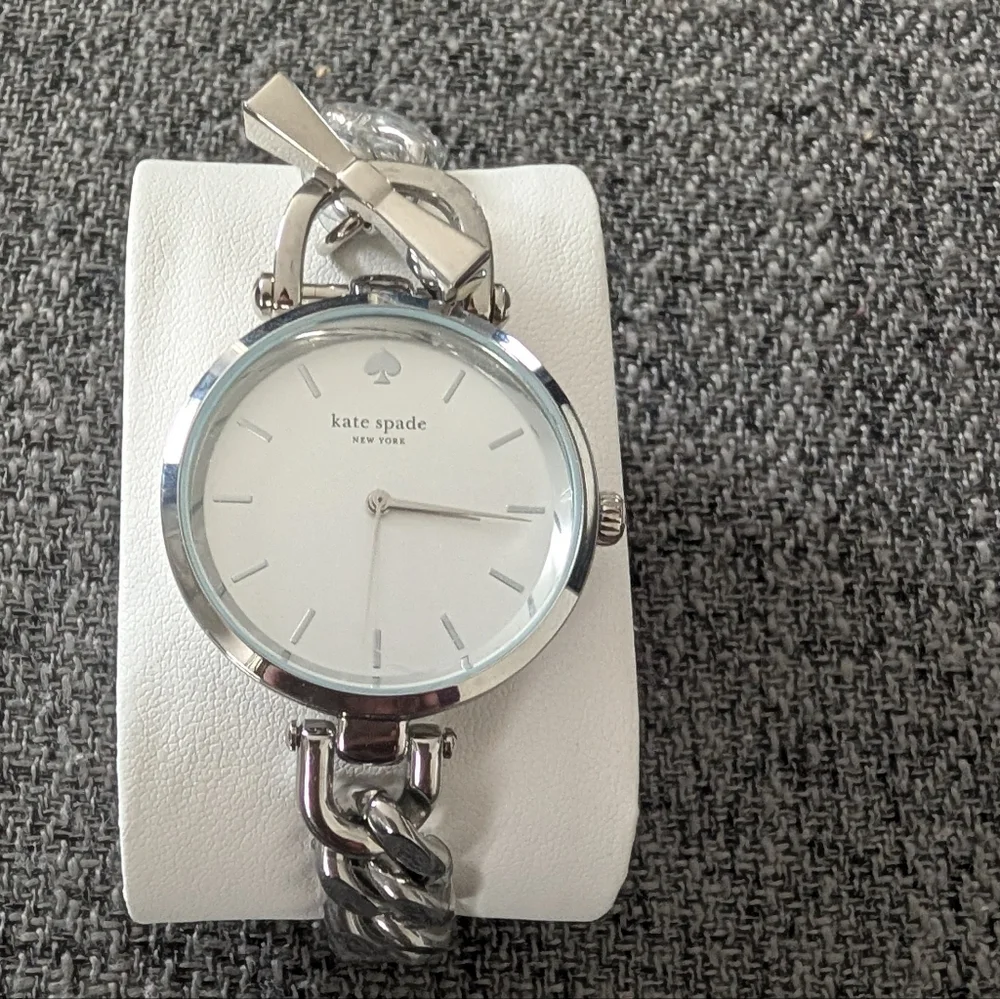 Kate SpadeHolland Silver Dial Stainless Steel Twist Ladies Watch